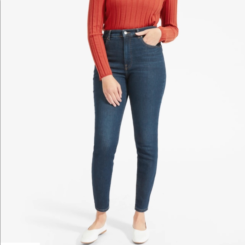 Everlane Authentic Stretch High Rise Skinny Jean size 25 ankle
